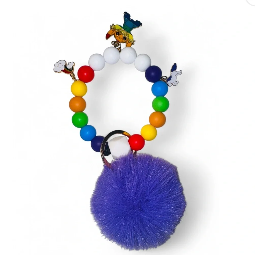Love Wins Women’s Silicone Beaded Keychain - Picture 4 of 6